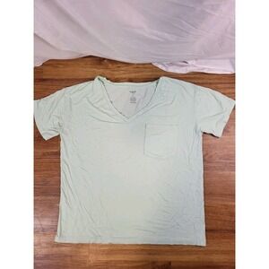 Kyte Baby Mens Size M Sea Foam Green Pocket V Neck Tee